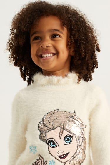 Kinder - Die Eiskönigin - Pullover - cremeweiß