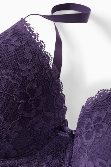 Femmes - Soutien-gorge à armature - DEMI - ampliforme - violet