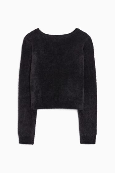 Women - CLOCKHOUSE - knitted bolero - black