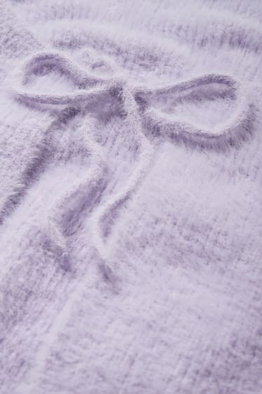 Adolescenți și tineri - CLOCKHOUSE - bolero tricotat - violet deschis