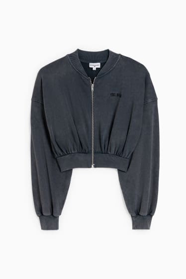 Mujer - Chaqueta universitaria crop - gris