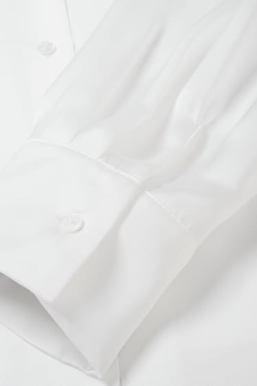 Mujer - CLOCKHOUSE - blusa de raso - blanco