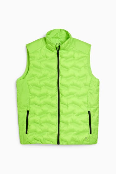 Pánské - Funkční vesta - vodoodpudivá - neonově zelená