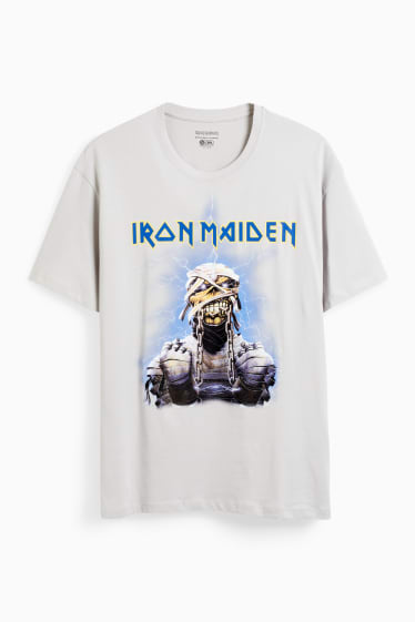 Heren - T-Shirt - Iron Maiden - wit