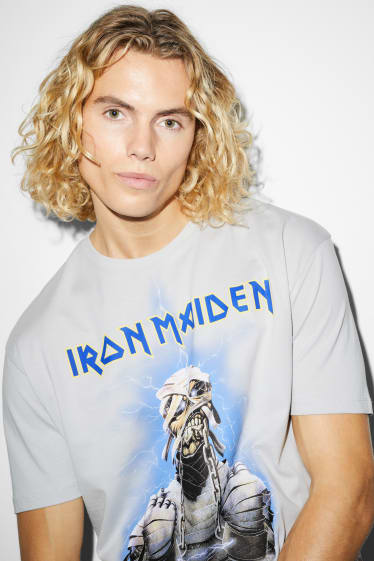 Hommes - T-shirt - Iron Maiden - blanc