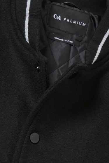 Herren - Collegejacke - schwarz