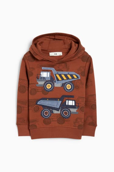 Kinderen - Kiepwagen - hoodie - bruin