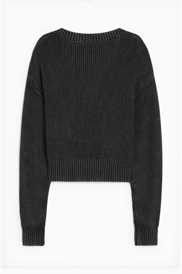 Damen - Strickjacke - schwarz