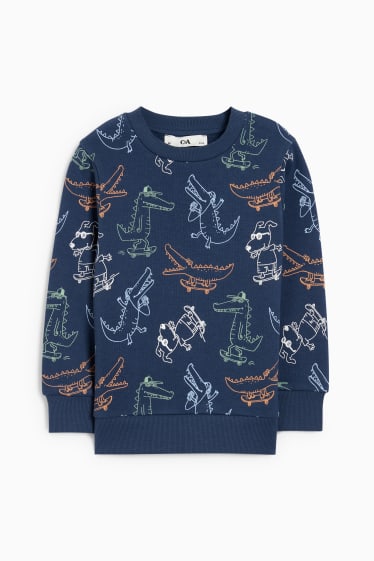 Enfants - Crocodile - sweat - bleu foncé