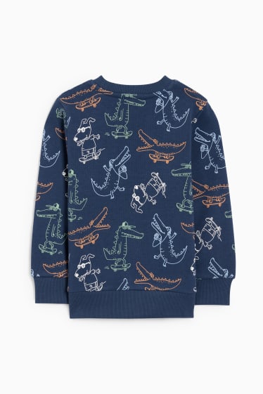 Enfants - Crocodile - sweat - bleu foncé