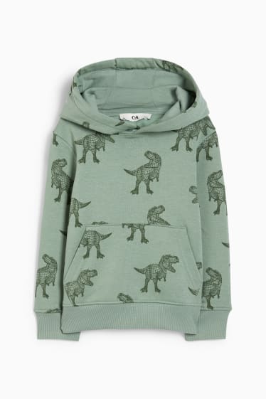 Kinder - Dino - Hoodie - grün