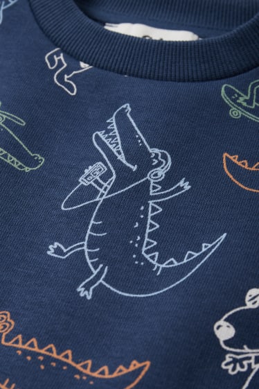 Enfants - Crocodile - sweat - bleu foncé