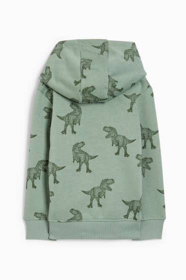 Niños - Dinosaurios - sudadera con capucha - verde