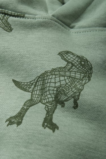 Enfants - Dinosaure - sweat à capuche - vert