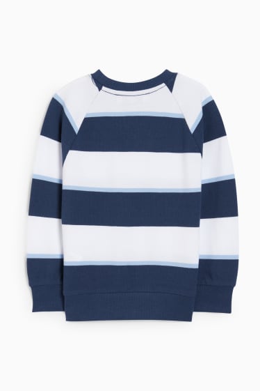 Kinderen - Sweatshirt - gestreept - donkerblauw