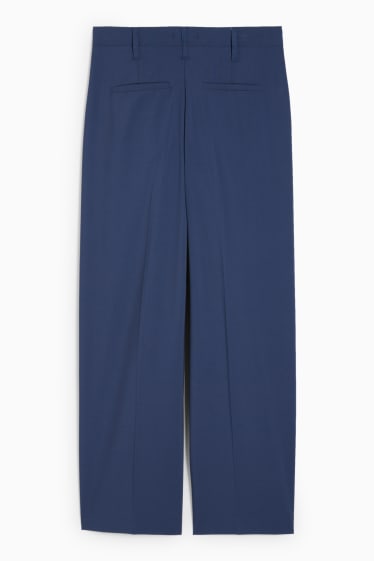 Donna - CLOCKHOUSE - pantaloni di stoffa - vita media - gamba ampia - blu scuro