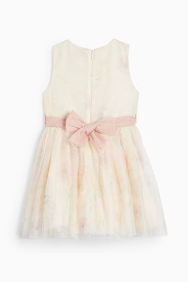 Bambini - Vestito - a fiori - rosa