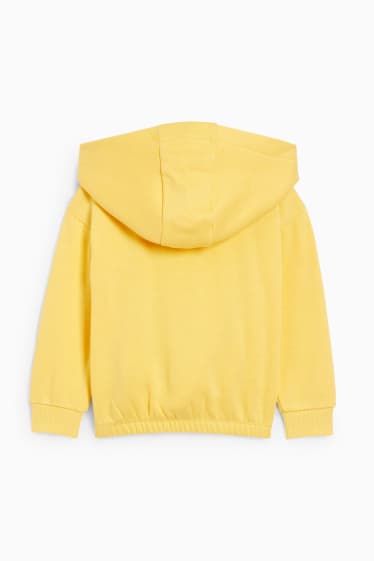 Niños - Arcoíris - sudadera con capucha - brillos - amarillo