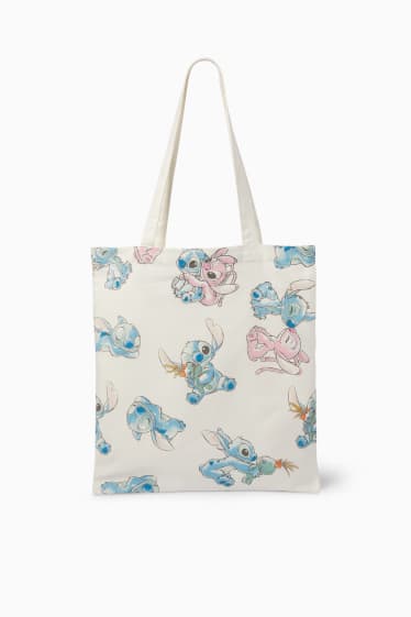 Femmes - Lilo & Stitch - sac en jute - blanc