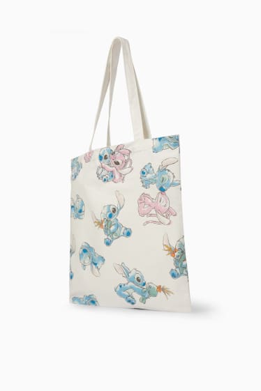 Femmes - Lilo & Stitch - sac en jute - blanc