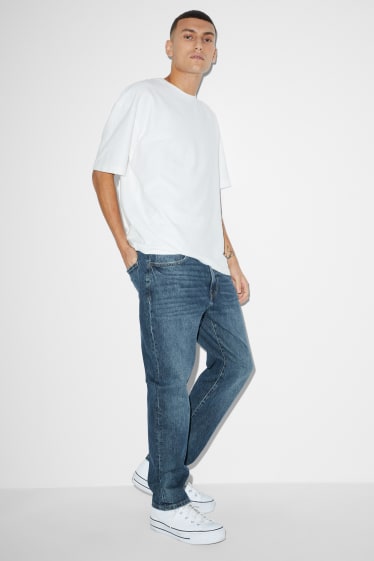 Pánské - Tapered Jeans - džíny - modrošedé