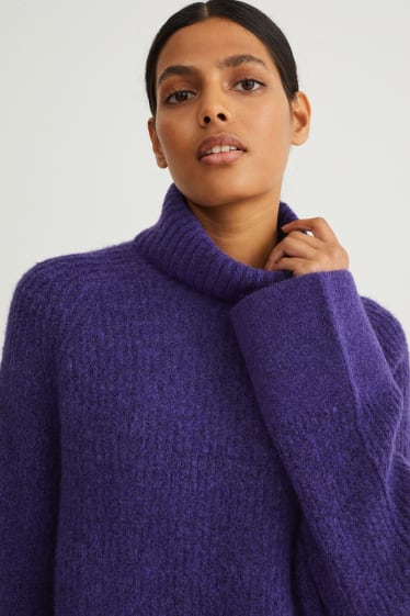 Femmes - Pullover à col roulé - violet