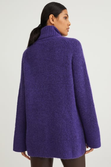 Femmes - Pullover à col roulé - violet