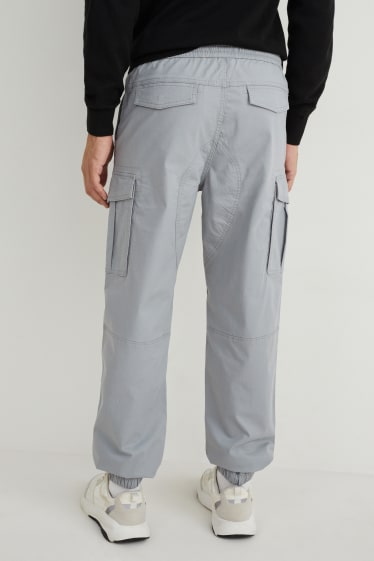 Hombre - Pantalón cargo - regular fit - LYCRA® - vaqueros - gris claro
