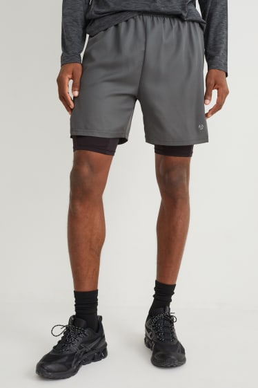 Herren - Funktions-Shorts  - dunkelgrau