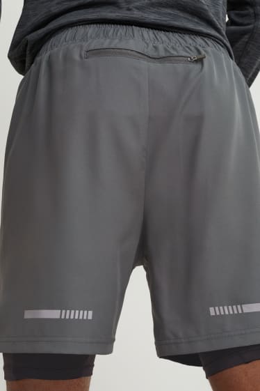 Herren - Funktions-Shorts  - dunkelgrau