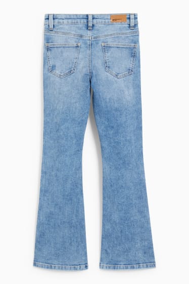 Kinderen: meisjes - Kick flared jeans - LYCRA® - jeanslichtblauw
