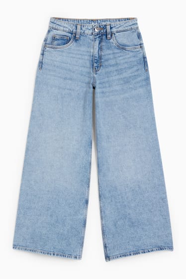 Kinderen - Wide leg jeans - jeanslichtblauw