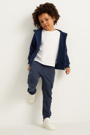 Enfants - Pantalon cargo - bleu foncé