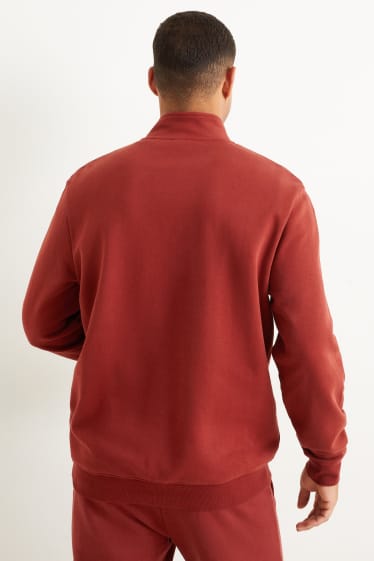Bărbați - Bluză de molton - arămiu
