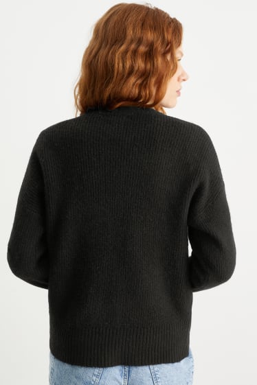 Damen - Pullover - schwarz