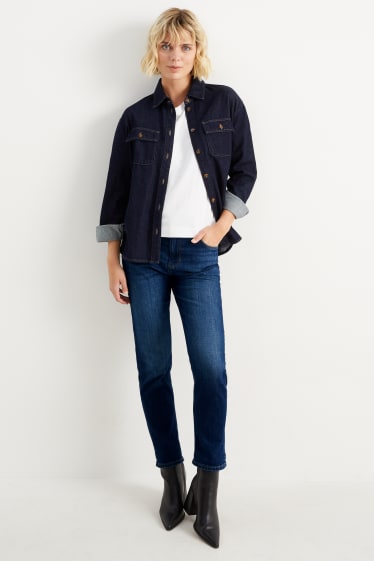 Donna - Boyfriend jeans - vita media - LYCRA® - jeans blu