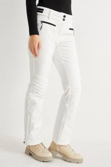 Donna - Pantaloni da sci - bianco