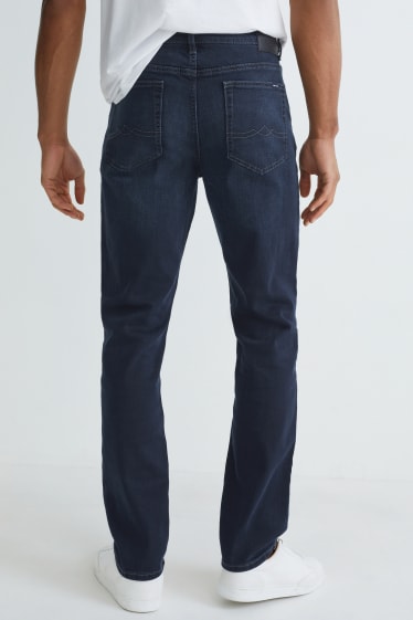 Home - Straight jeans - LYCRA® - texà blau fosc