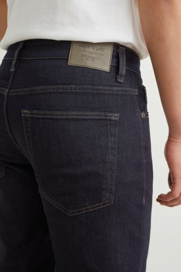 Pánské - Slim jeans - LYCRA® - džíny - tmavomodré