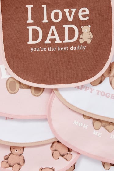 Baby Mädchen - Multipack 7er - Baby-Lätzchen - pink