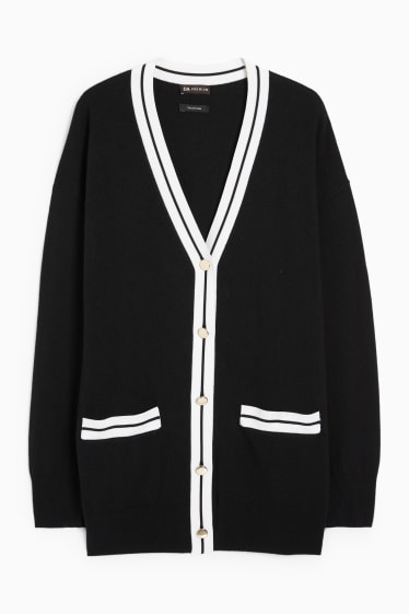Femmes - Gilet en maille en cachemire mélangé - noir