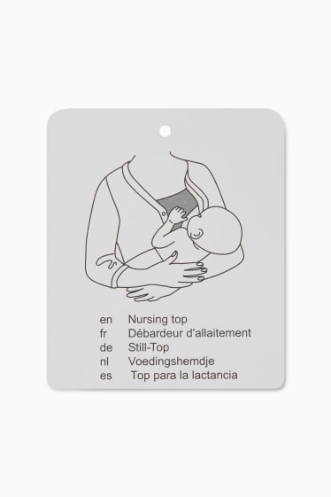 Donna - Maglione con cappuccio - allattamento - viola chiaro