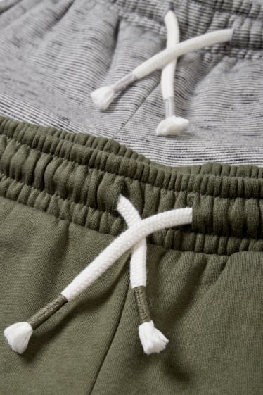 Dětské - Multipack 2 ks - teplákové kalhoty - zelená