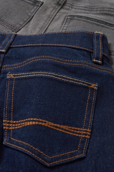 Nen/a - Paquet de 2 - slim jeans - texà blau fosc