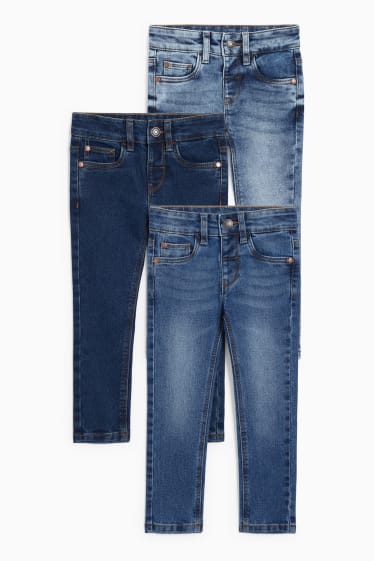 Bambini - Confezione da 3 - jeans skinny - jeans blu