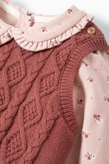 Baby Mädchen - Baby-Outfit - 2 teilig - rosa