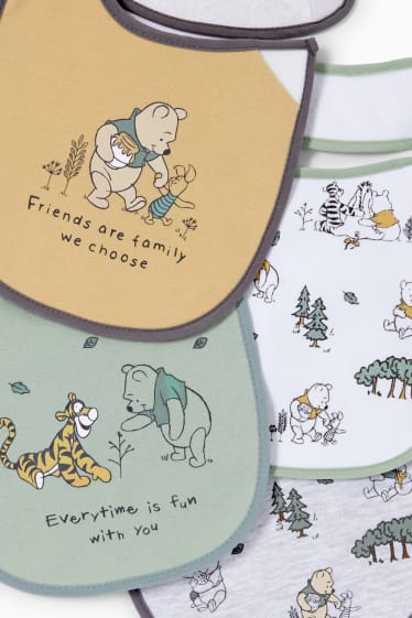 Unisex - Multipack 4 perechi - Winnie de Pluș - bavete bebeluși - bej deschis