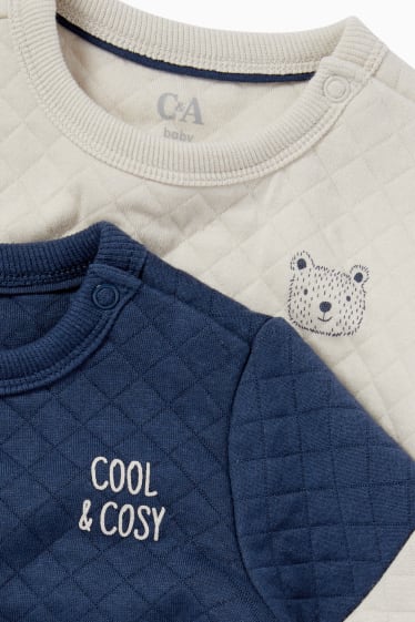 Bébés garçons - Lot de 2 - ensembles pour bébé - 4 pièces - beige