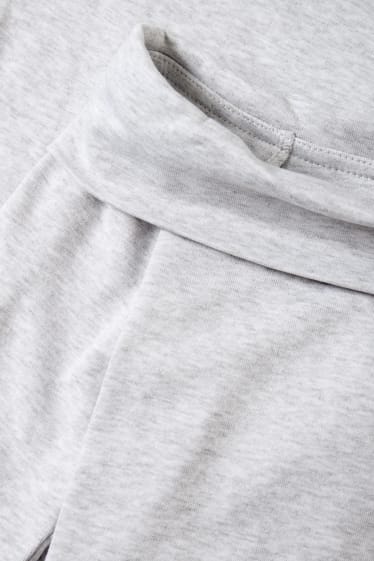 Joves - CLOCKHOUSE - samarreta crop de màniga llarga - gris clar jaspiat