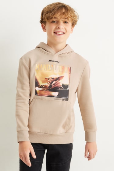 Enfants - Star Wars: The Mandalorian - sweat à capuche - taupe